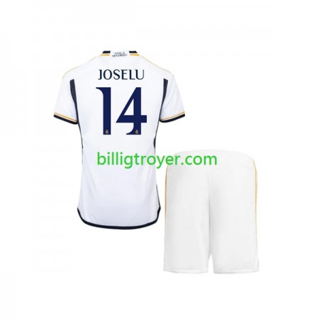 Billige Fotballdrakter Real Madrid JOSELU 14 Barn Hjemmedraktsett 2023/24 Kortermet